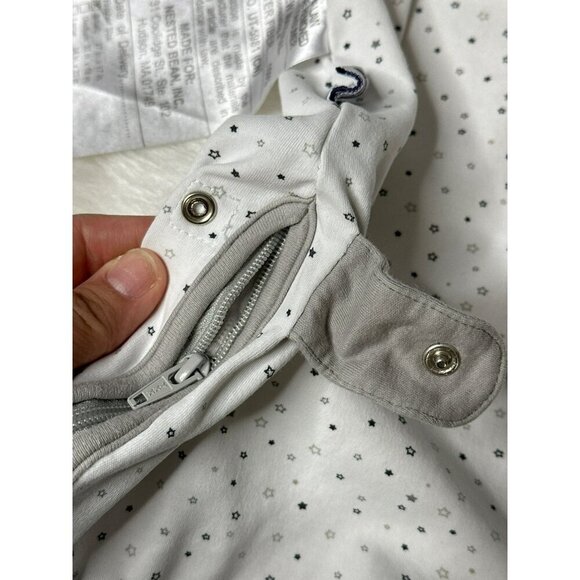 Nested Bean Zen Sleep Sack Small 0-6 Months White Gray Dot Unisex - Picture 6 of 8